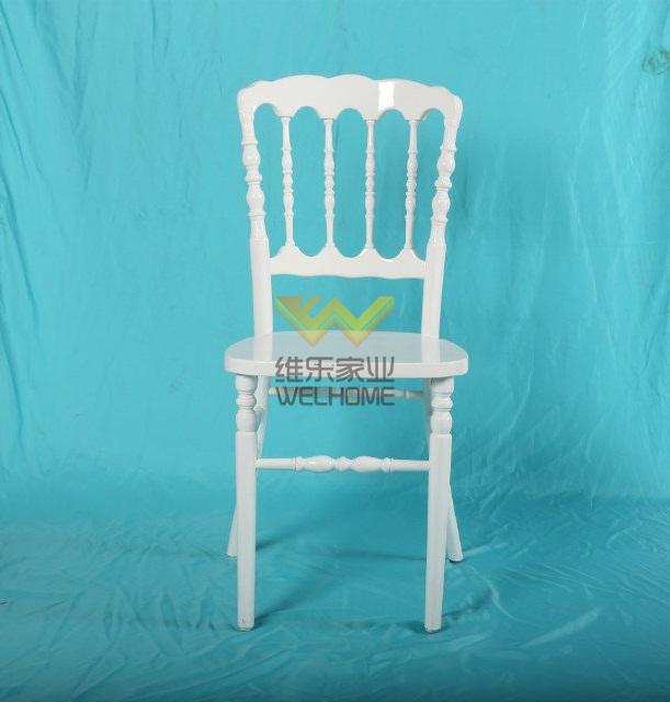 Cheap price wholesale White wooden banquet Napoleon wedding Chair for party/event